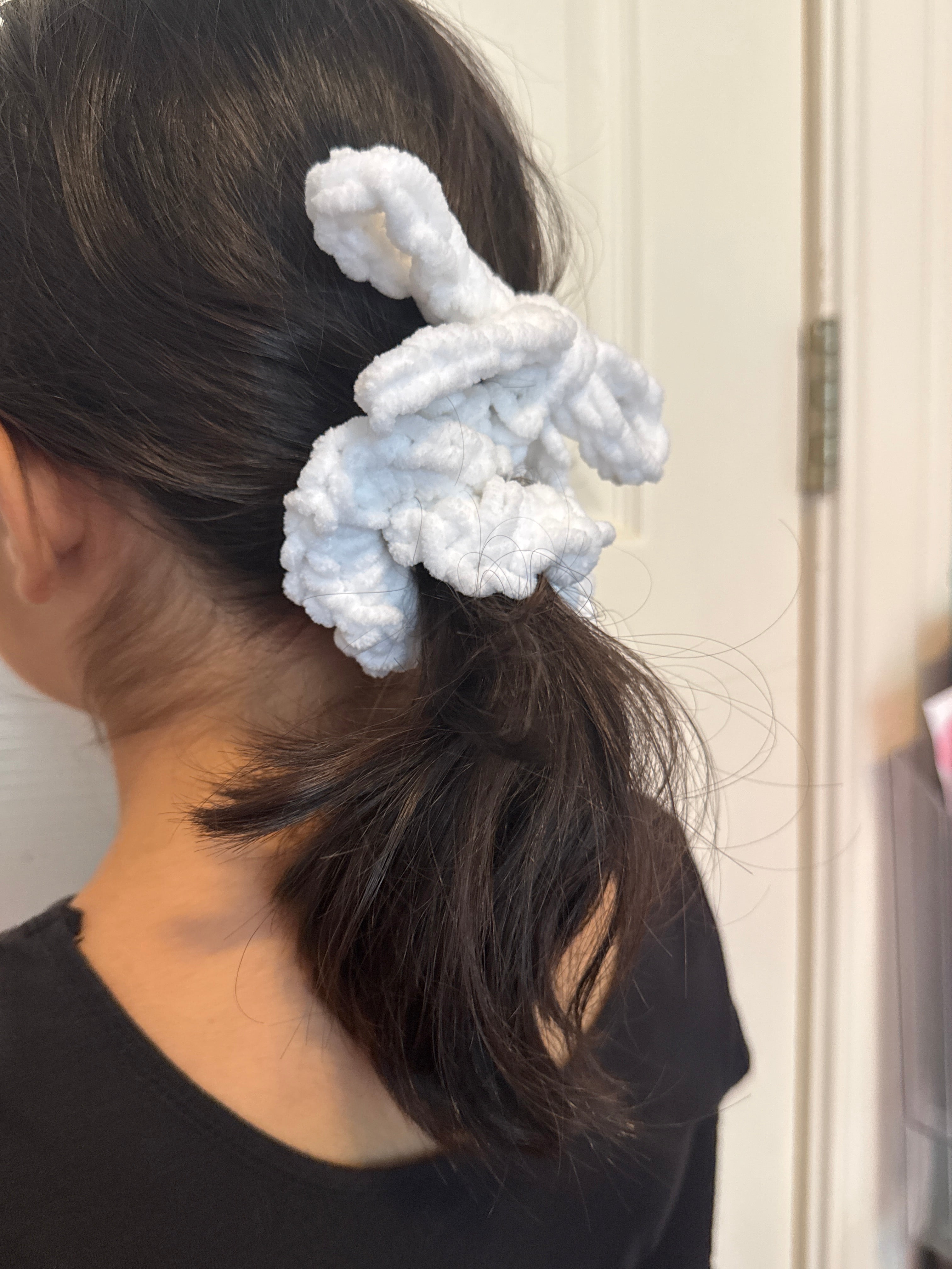 Cute scrunchy with ribbon